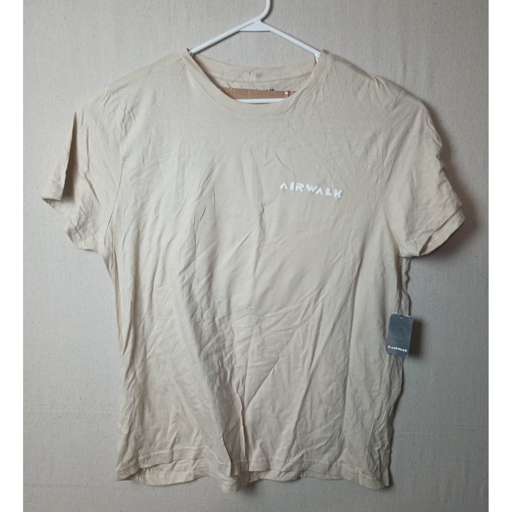 Airwalk Graphic‎ T-Shirt Crew Neck Short Sleeve Casual Top 3XL Off White N